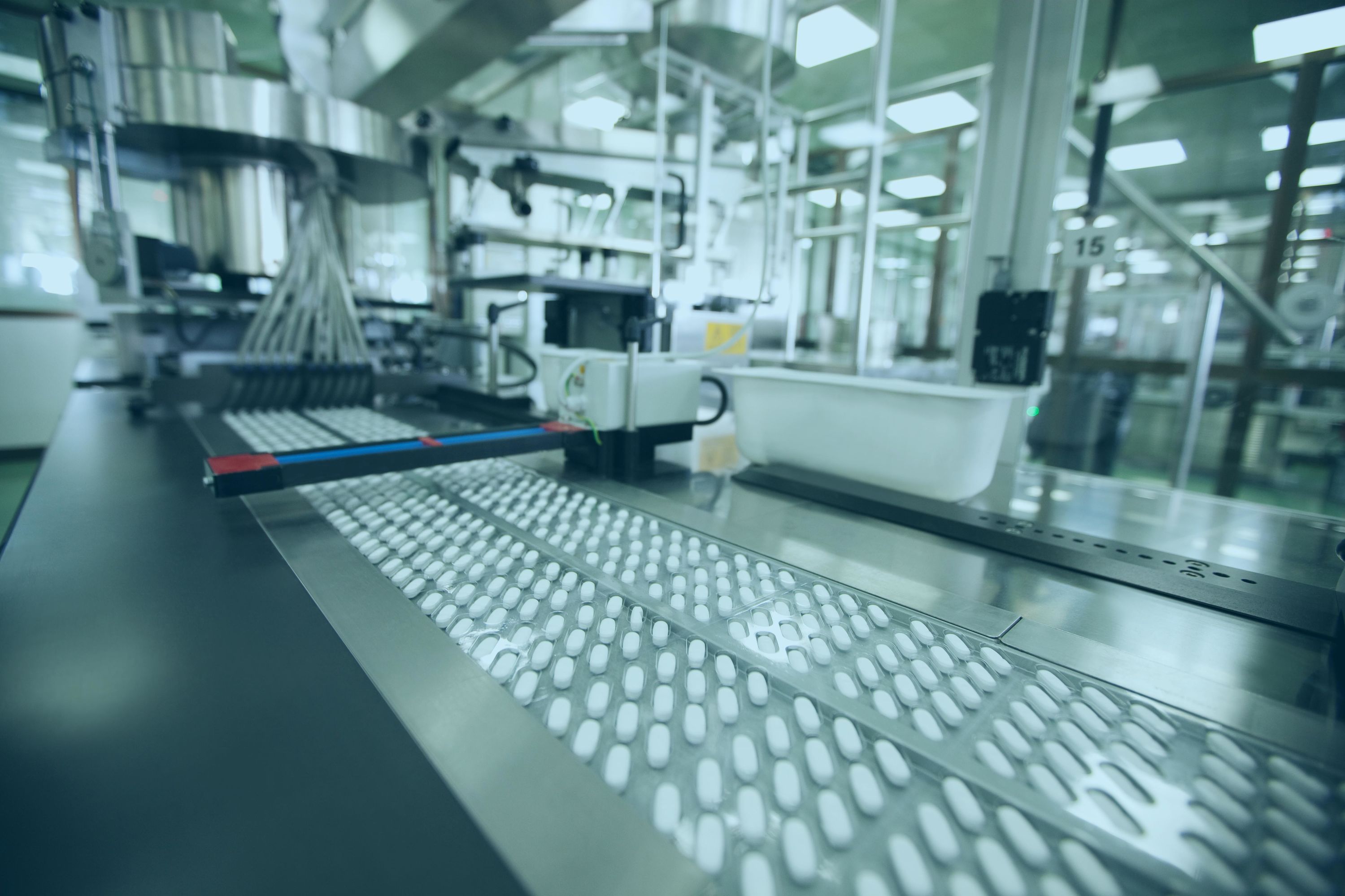 Foto von einer Pharmaindustrie.
